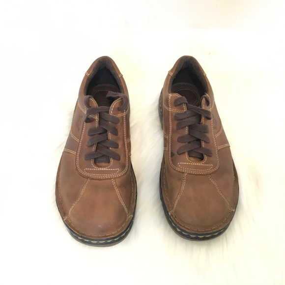 Dr Martens Mens Brown Leather Lace Up Shoes sz 8 - Picture 2 of 7